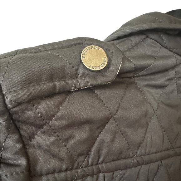 Burberry Black Quilted Jacket with Plaid Lining size S runs small - Picture 6 of 11